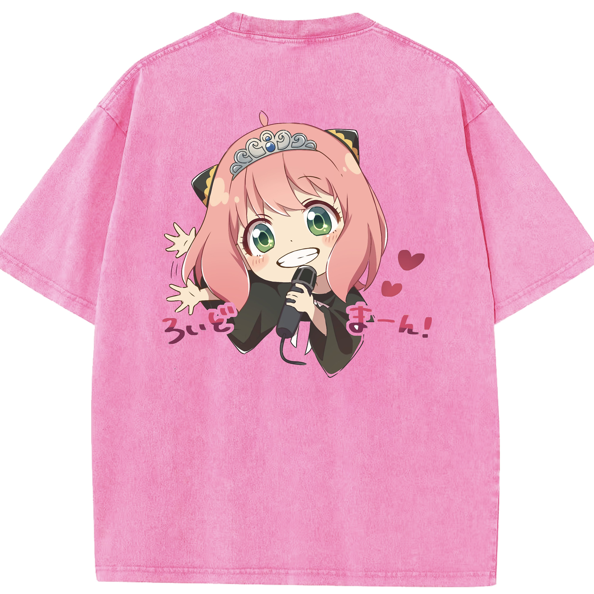 （画像用） SPY×FAMILY间谍家家酒 綿100% ヴィンテージ風 半袖Tシャツ（背面プリント）